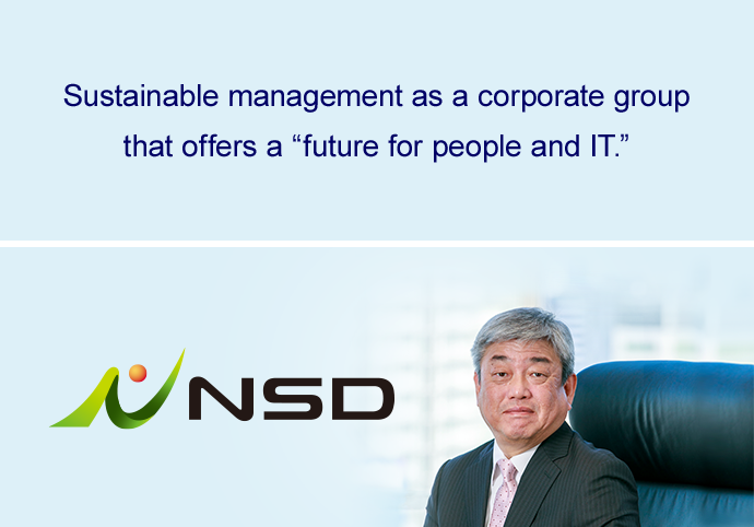 Sustainable management as a corporate group that offers a “future for people and IT.”