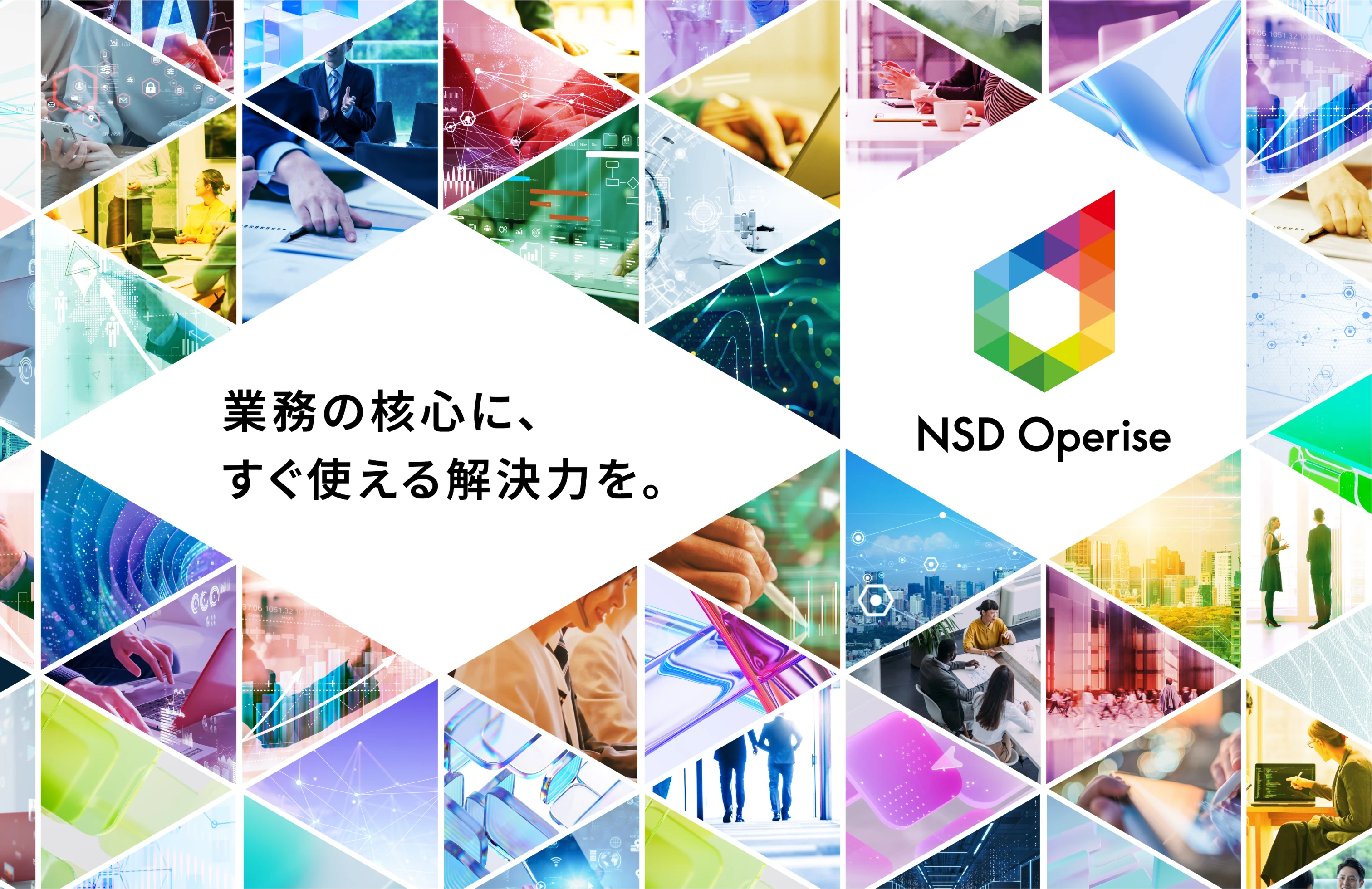 業務を変える。経営が変わる。上昇を生み出す、NSD Operise。